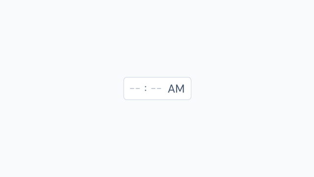 InputTime preview